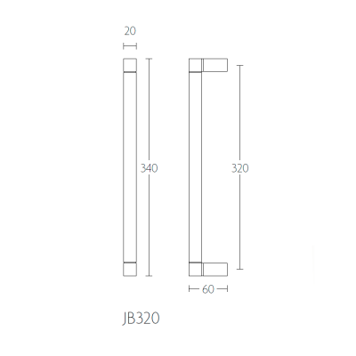 Ручка-скоба JB320