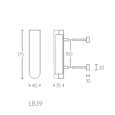 Кнокер дверной LB39