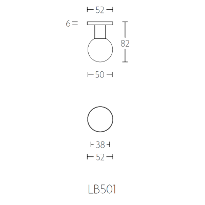 Ручка-кноб LB501V