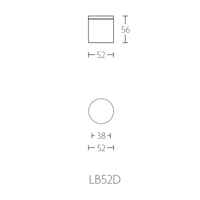 Ручка-кноб LB52V