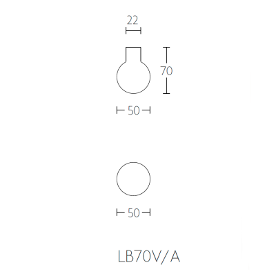 Ручка-кноб LB70V/A