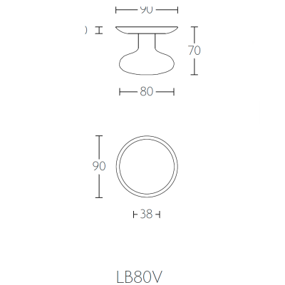 Ручка-кноб LB80V