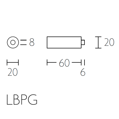 Ограничитель дверной LBPG