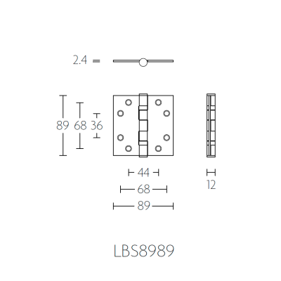 Петля дверная LBS