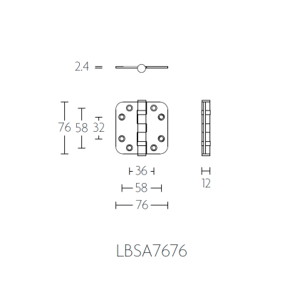 Петля дверная LBS