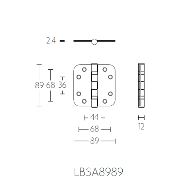 Петля дверная LBS