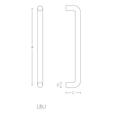 Ручка-скоба LBU
