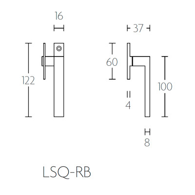 Ручка форточная LSQ-RB