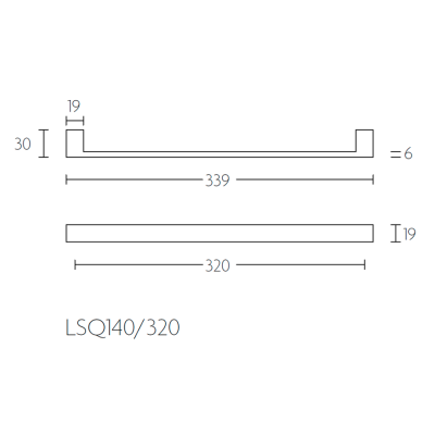 Ручка мебельная LSQ140/160