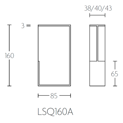 Ручка торцевая LSQ160A