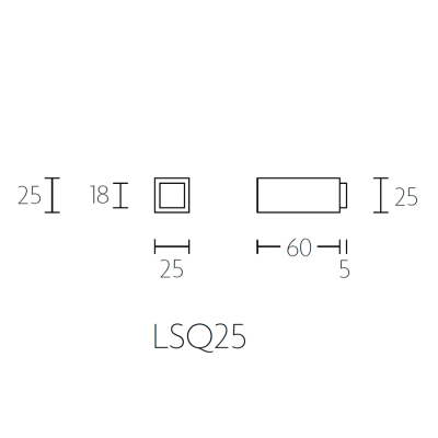 Ограничитель дверной LSQ25