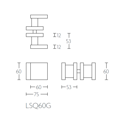 Ручка-кноб LSQ60G