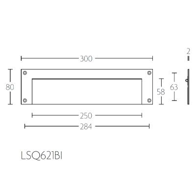 Крышка почтового ящика LSQ621BI