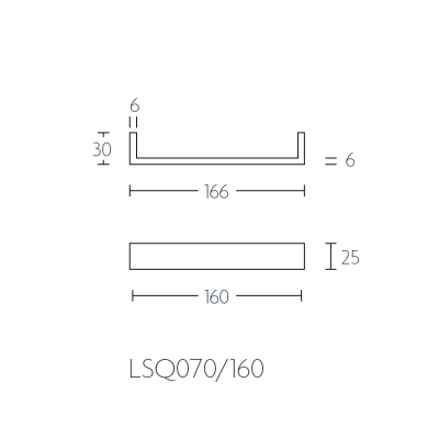 Ручка мебельная LSQ70/160