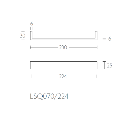 Ручка мебельная LSQ70/160