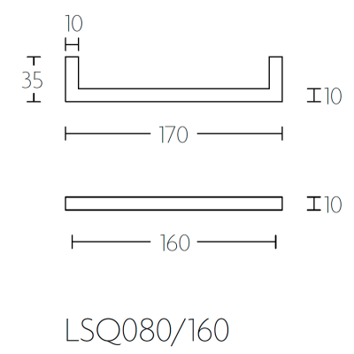 Ручка мебельная LSQ80/96