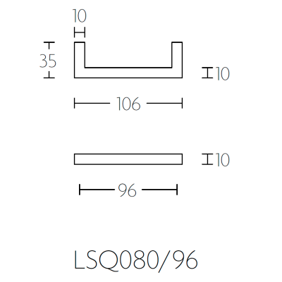 Ручка мебельная LSQ80/96