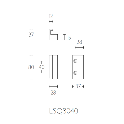 Ручка мебельная LSQ8040