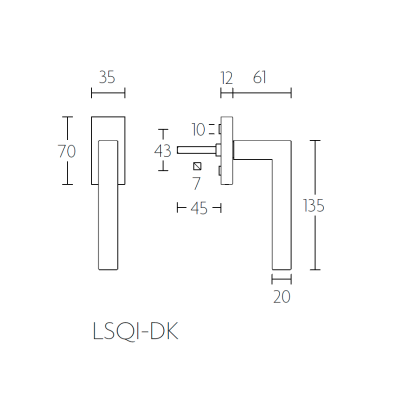 Ручка оконная LSQ1-DK