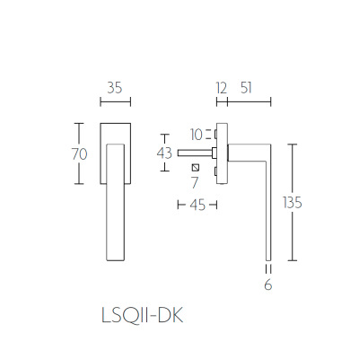 Ручка оконная LSQ2-DK