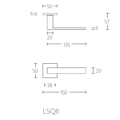 Ручка дверная LSQ2