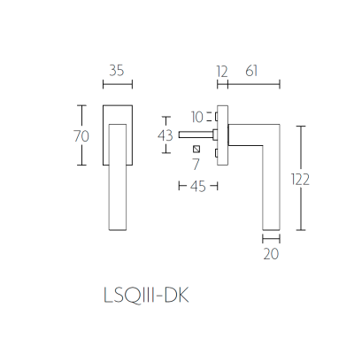 Ручка оконная LSQ3-DK