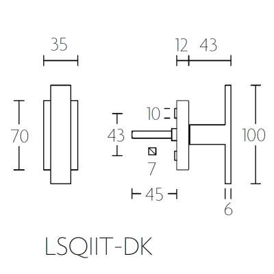 Ручка оконная LSQ2T-DK