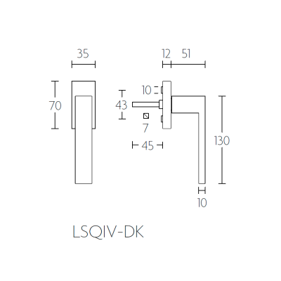 Ручка оконная LSQ4-DK