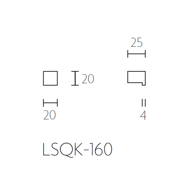 Ручка мебельная LSQK-160