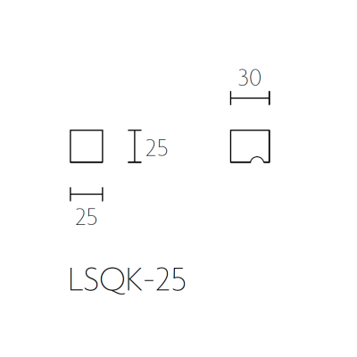 Ручка мебельная LSQK-25