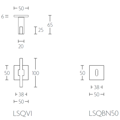 Ручка дверная LSQ6