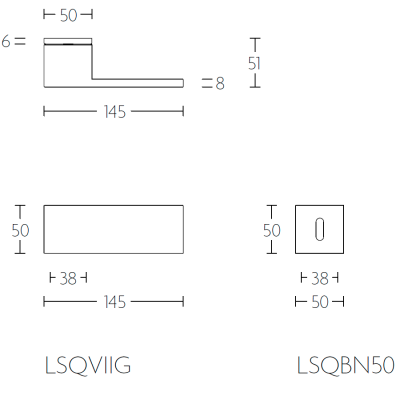 Ручка дверная LSQ7-G