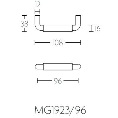 Ручка мебельная MG1923