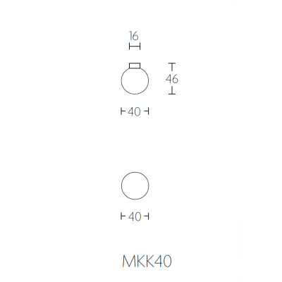 Ручка мебельная MKK40