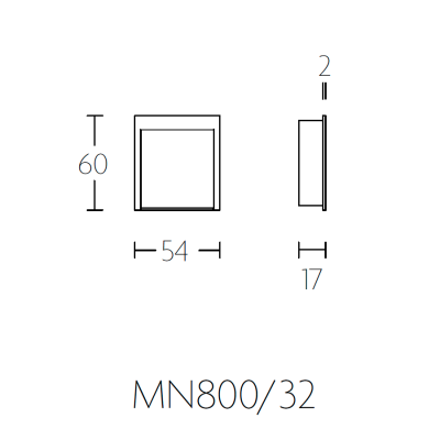 Ручка врезная MN800