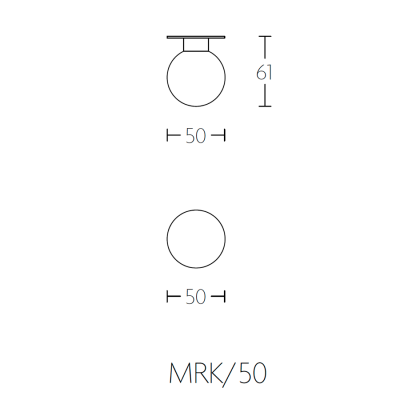 Ручка-кноб MRK/50