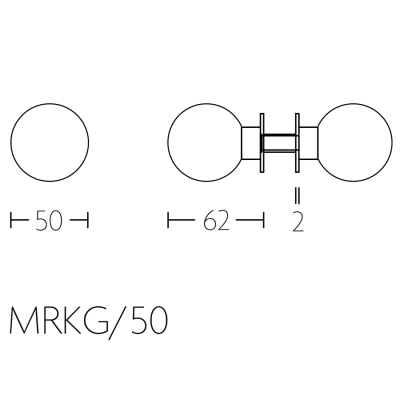 Ручка-кноб MRKG/50