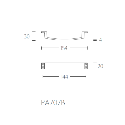 Ручка оконная PA707