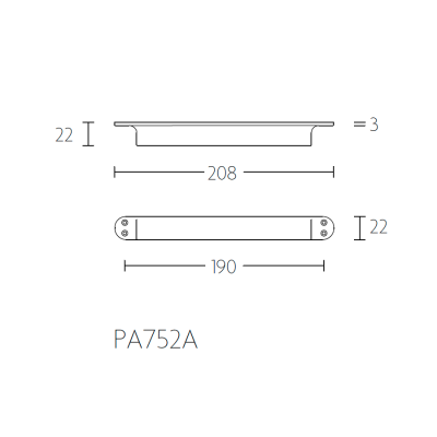 Ручка оконная PA752