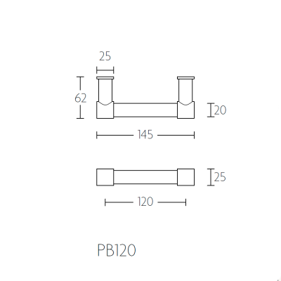 Ручка оконная PB120