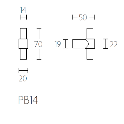 Ручка мебельная PB9