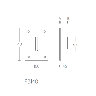 Крючок для одежды PB90