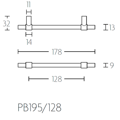 Ручка мебельная PB195/96