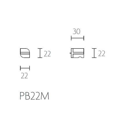 Ручка мебельная PB22M