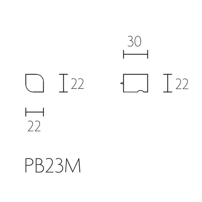 Ручка мебельная PB23M