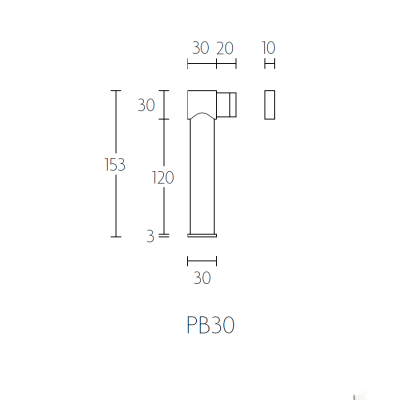 Ограничитель дверной PB30