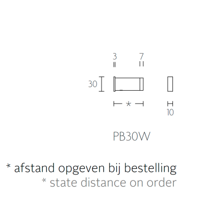 Ограничитель дверной PB30W