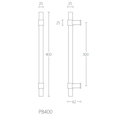 Ручка-скоба PB400