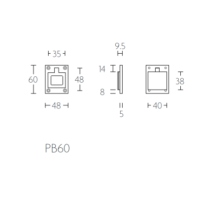 Ручка мебельная PB51