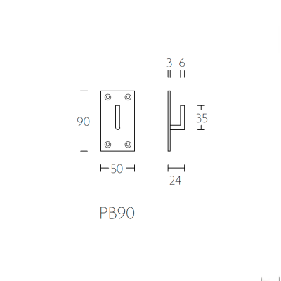 Крючок для одежды PB90